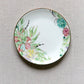 Garden Floral and Butterflies plates Set of 4 (4pcs dinner set) porcelain bone china