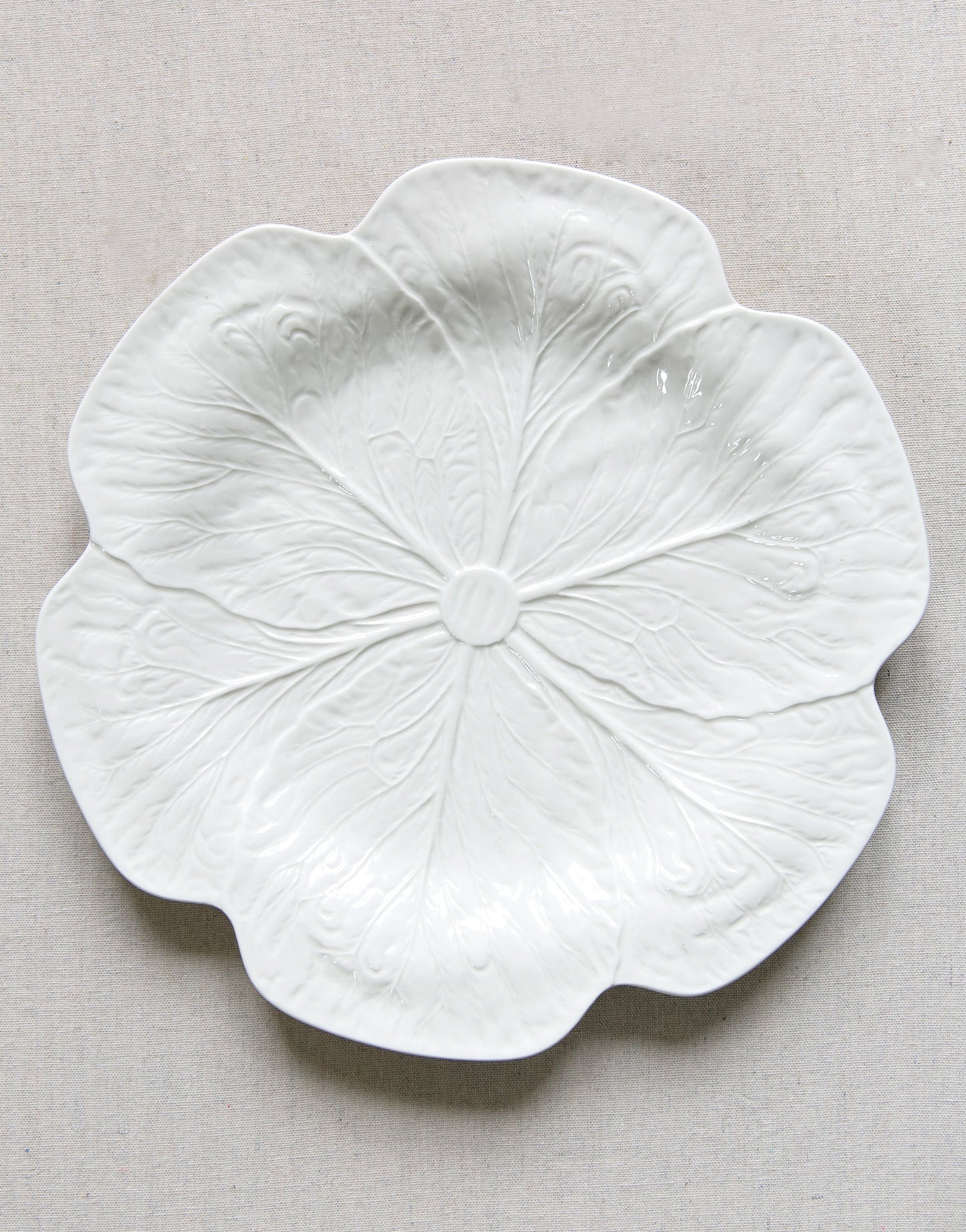 White Cabbage Plate set (SET OF 4)