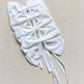 White Velvet Napkin Bow (set of 4)